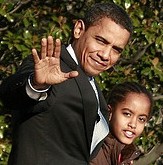 obama and daughter